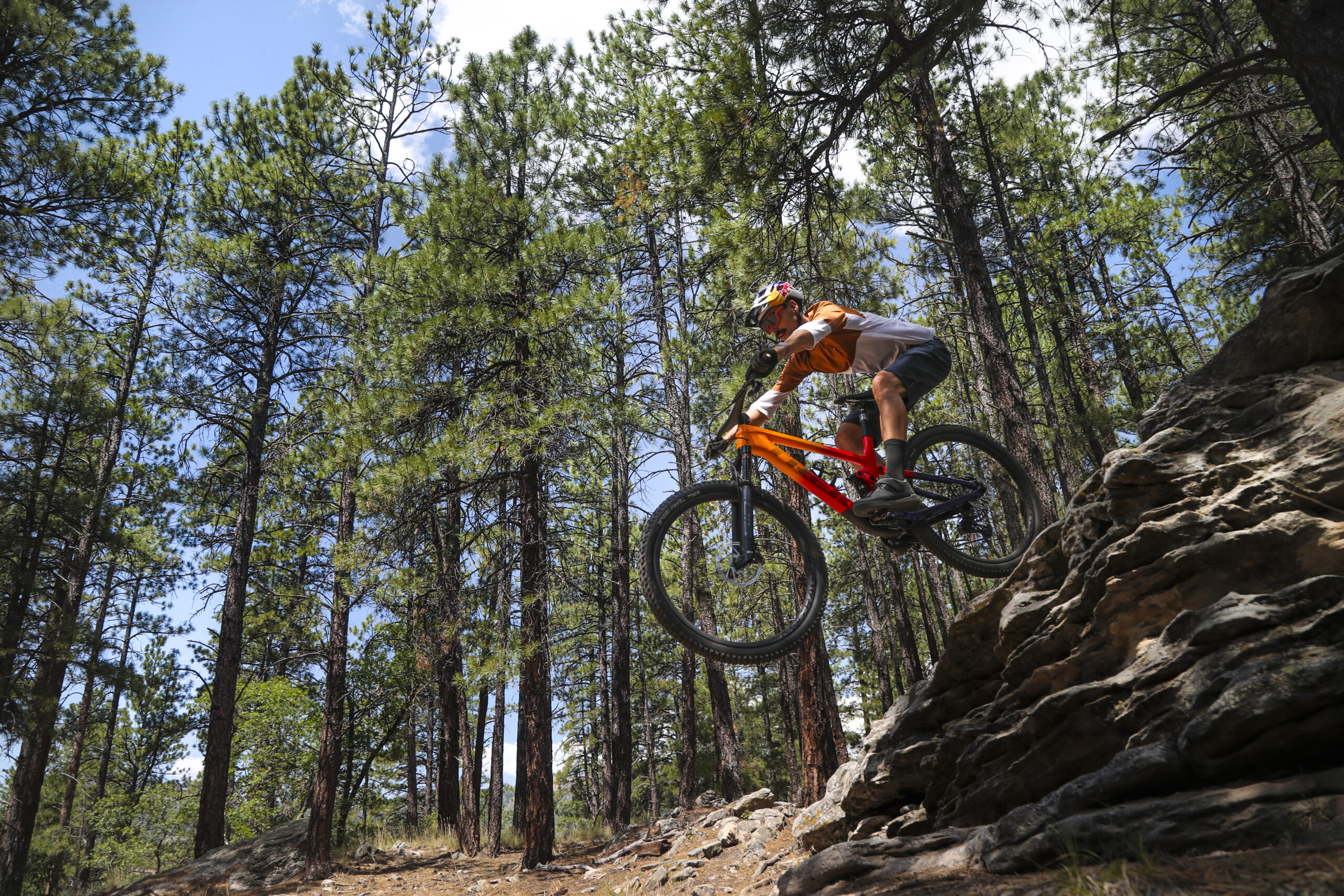 Payson McElveen on the new Trek Top Fuel in Durango