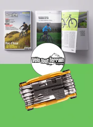 Abonnement Vélo Tout Terrain Attitude + kit multi-outils Crankbrothers M20 (or)