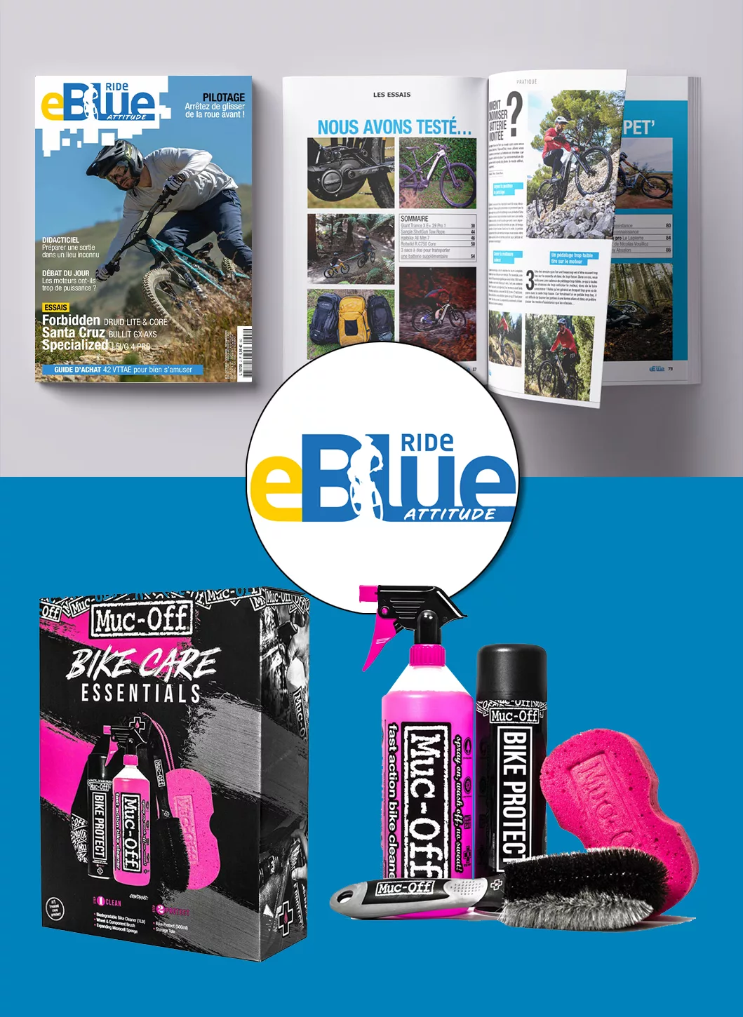 Abonnement eBlueRide Attitude + kit nettoyage Muc-Off