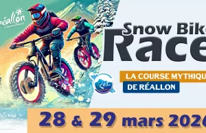 Snow bike race à Réallon